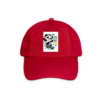 Panda Skate Tempo Weg - Baseballkappe - klassisch Rot - Vorne