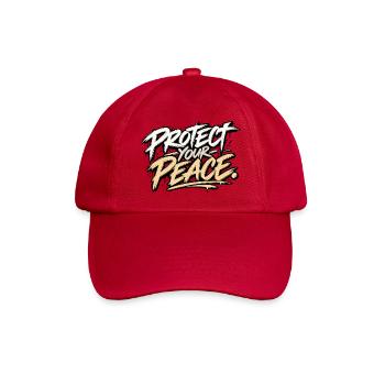 Protect Your Peace – Urban Streetwear - Baseballkappe - klassisch Rot - Vorne