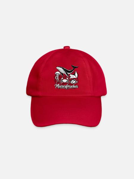 Meeresforscher Meerestiere  Kopieren - Baseballkappe - klassisch Rot