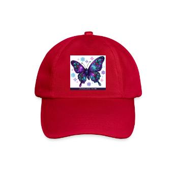 Wintergalaxie Schmetterling - Baseballkappe - klassisch Rot - Vorne