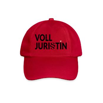 Juristin Volljuristin Jura - Baseballkappe - klassisch Rot - Vorne