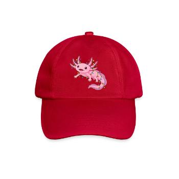 Süßer Axolotl mit Lichterkette für Weihnachten  - Baseballkappe - klassisch Rot - Vorne