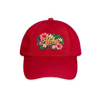 Aloha Tropenblüten - Baseballkappe - klassisch Rot - Vorne