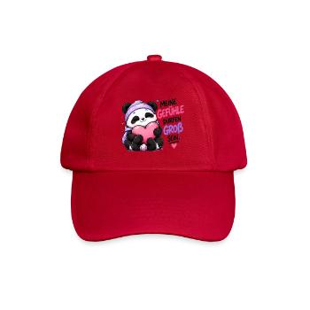 Panda Gefühle Groß Sein - Baseballkappe - klassisch Rot - Vorne