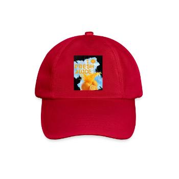 Fresh_juice_-4500_x_5400_px- - Baseballkappe - klassisch Rot - Vorne