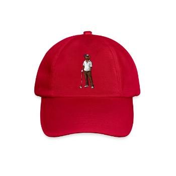 Labrador Retriever Golf - Baseballkappe - klassisch Rot - Vorne