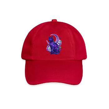 Galaktische Mondkatze - Baseballkappe - klassisch Rot - Vorne
