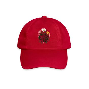 Mehr Blumen Weniger Hass - Baseballkappe - klassisch Rot - Vorne