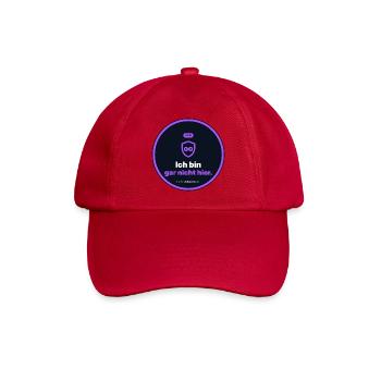 Ich Bin Gar Nicht Hier. VPN Nerd Shirt - Baseballkappe - klassisch Rot - Vorne