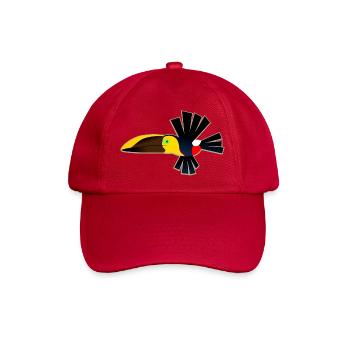Schrulliger Fukan-Fukan-Kastanien-Mandibel-Toukan - Baseballkappe - klassisch Rot - Vorne