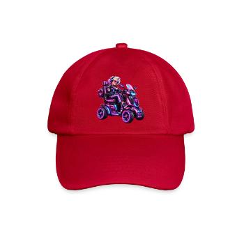 Cyberpunk & Zukunfts-Sci-Fi-Mobilroller - Baseballkappe - klassisch Rot - Vorne