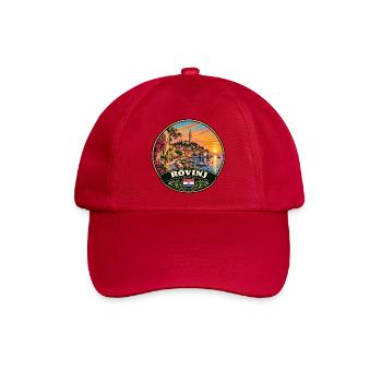 Rovinj Kroatien Hafen Stadt Sonnenuntergang Meer - Baseballkappe - klassisch Rot - Vorne