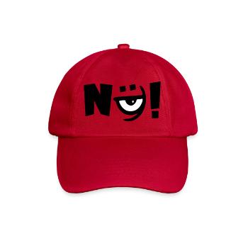 Nein Nö Auge - Baseballkappe - klassisch Rot - Vorne