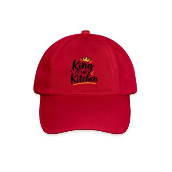 King of the Kitchen – König der Küche - Baseballkappe - klassisch Rot - Vorne