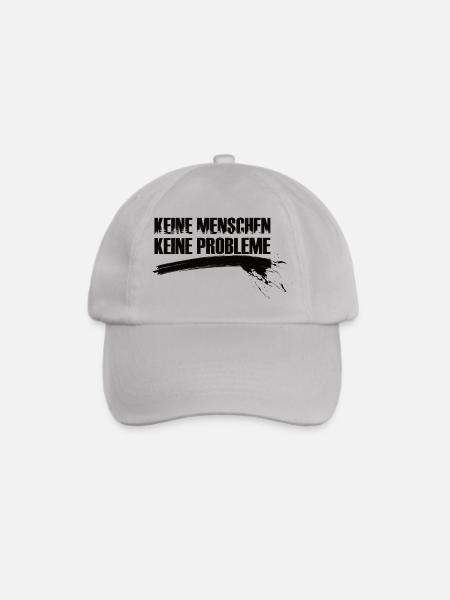 Keine Menschen Keine Probleme - Baseballkappe - Grau
