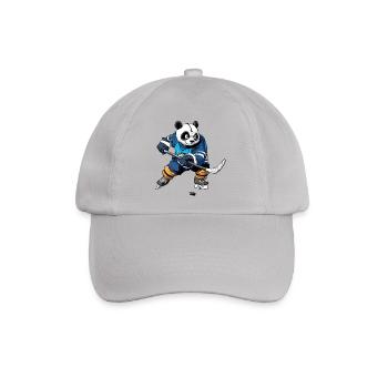 Eishockey Pandabär - Baseballkappe - Grau - Vorne