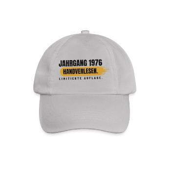 Jahrgang 1976 – handverlesen - Baseballkappe - Grau - Vorne