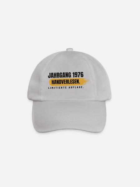 Jahrgang 1976 – handverlesen - Baseballkappe - Grau