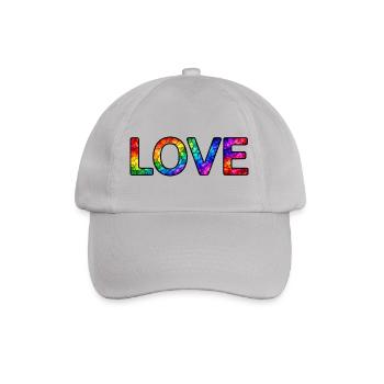 LOVE-Rainbow-30cm - Baseballkappe - Grau - Vorne