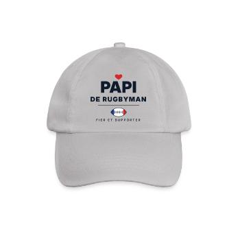 Opa eines Rugbyspielers - Baseballkappe - Grau - Vorne