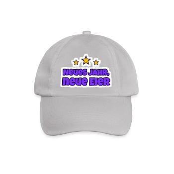 Neues Jahr, neue Eier Silvester Sticker - Baseballkappe - Grau - Vorne
