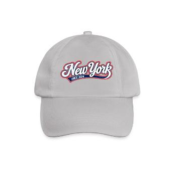 Ney York Lettering - NY  - NYC - USA - Amerika - Baseballkappe - Grau - Vorne