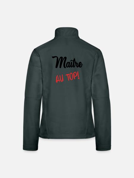 MEISTER. MEISTER - Frauen Softshelljacke - Dunkelgrau - Hinten