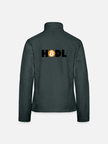 Bitcoin Revolution – Hold the Future - Women's Softshell Jacket - mouse grey - Back