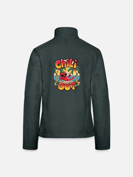 Chili Out - Women's Softshell Jacket - mouse grey - Back