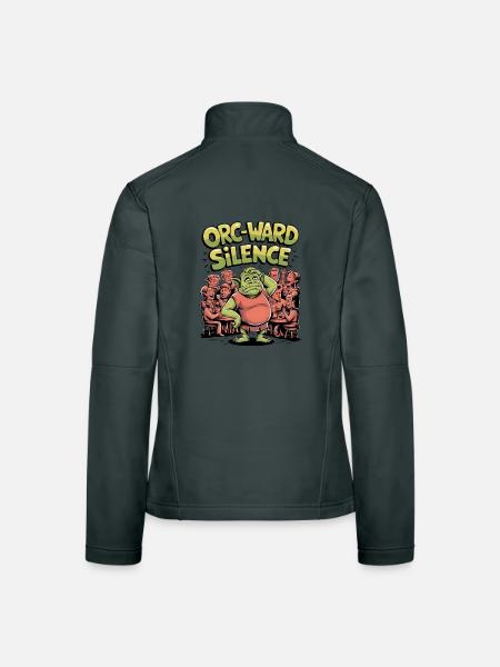 Orc-ward Silence - Women's Softshell Jacket - mouse grey - Back