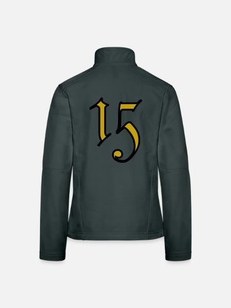 15. 15 YEARS. 15th ANNIVERSARY. 15 YEAR ANNIVERSARY. - Women's Softshell Jacket - mouse grey - Back
