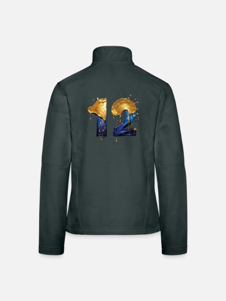 NO. 12 NUMBER 12 COOL 12TH BIRTHDAY - Women's Softshell Jacket - mouse grey
