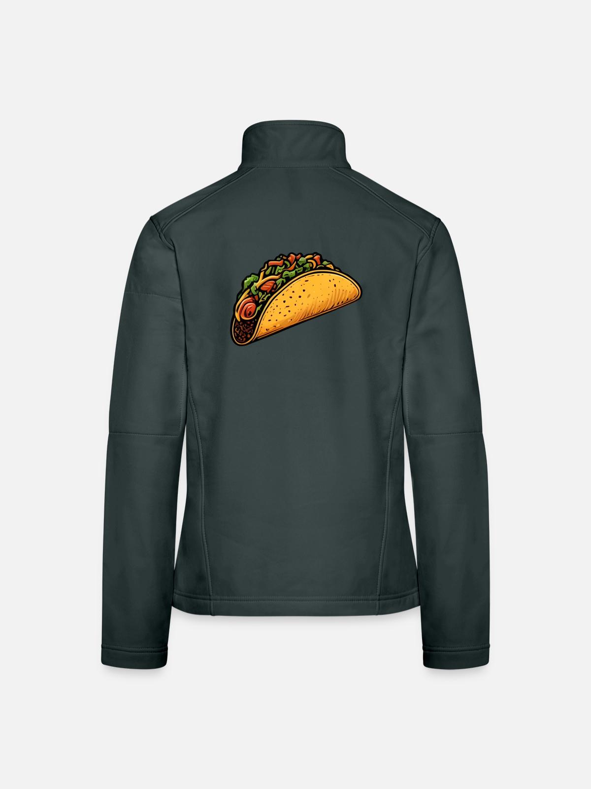 Tacos - Frauen Softshelljacke - Dunkelgrau - Hinten