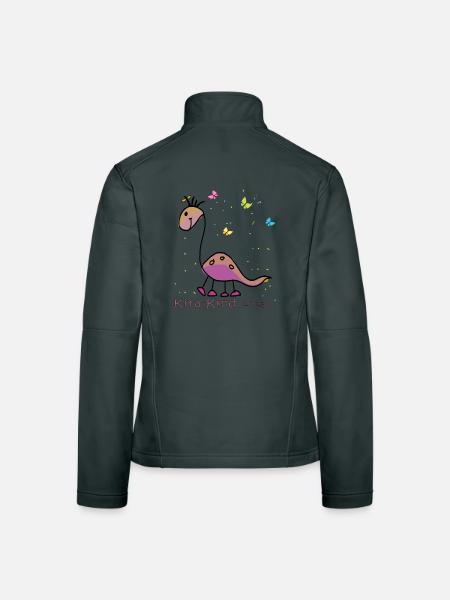 Maternelle 2023 - Veste en tissu softshell Femme - gris foncé - Dos