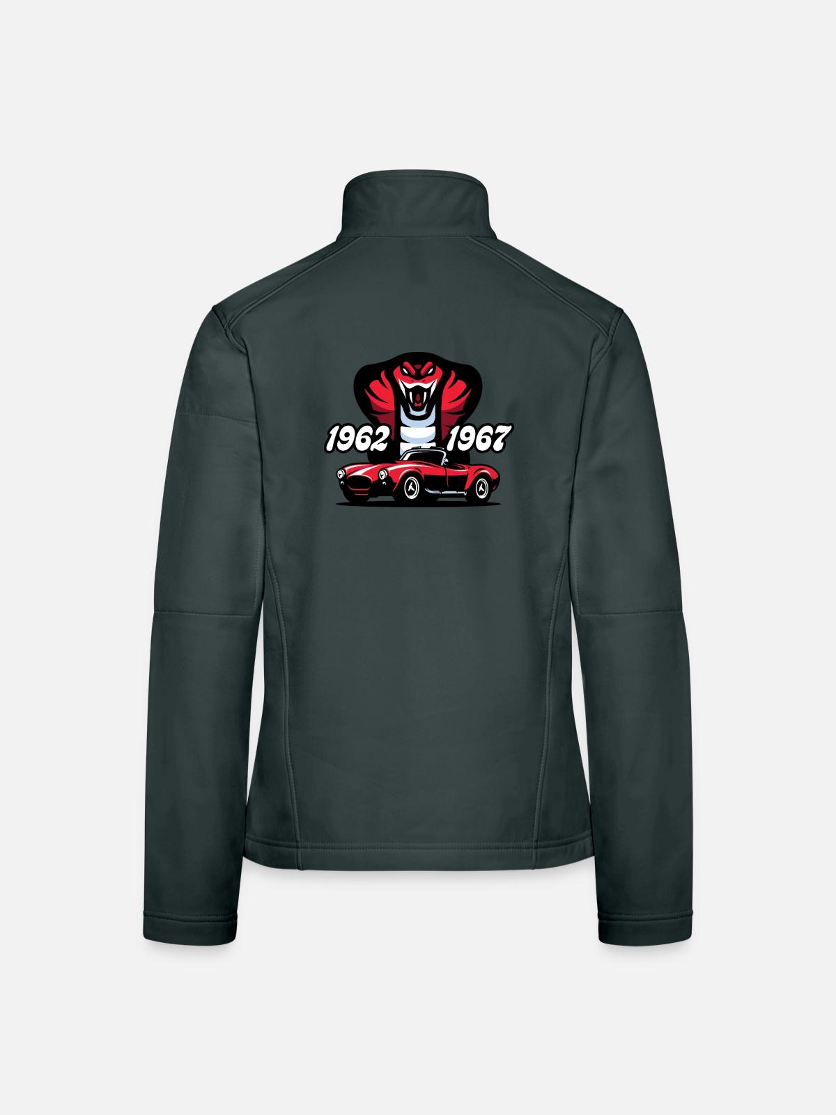Die rote Schlange - Frauen Softshelljacke - Dunkelgrau - Hinten