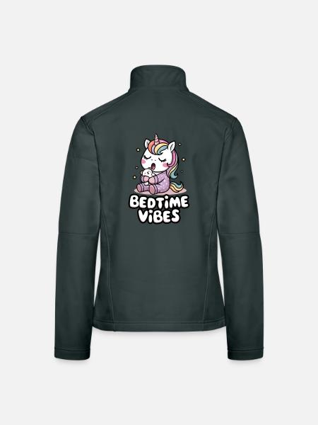 Bedtime Vibes - Women's Softshell Jacket - mouse grey - Back