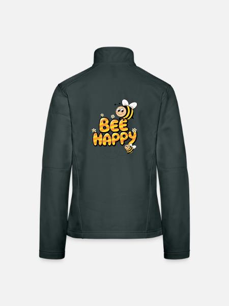Bee Happy - Women's Softshell Jacket - mouse grey