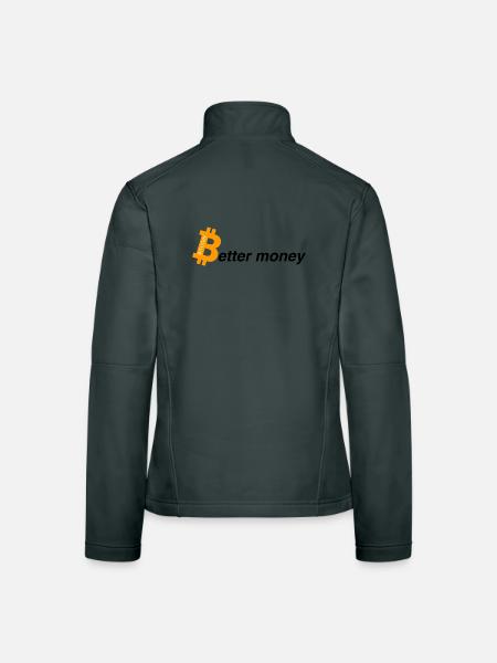 Better money - Frauen Softshelljacke - Dunkelgrau