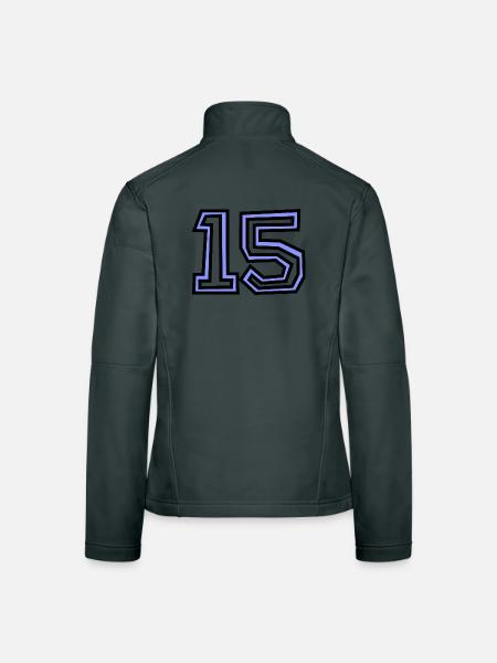 15. 15 YEARS. 15th ANNIVERSARY. 15 YEAR ANNIVERSARY. - Women's Softshell Jacket - mouse grey - Back