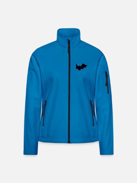Halloween Fledermaus - Icon - Frauen Softshelljacke - Lichtblau - Vorne