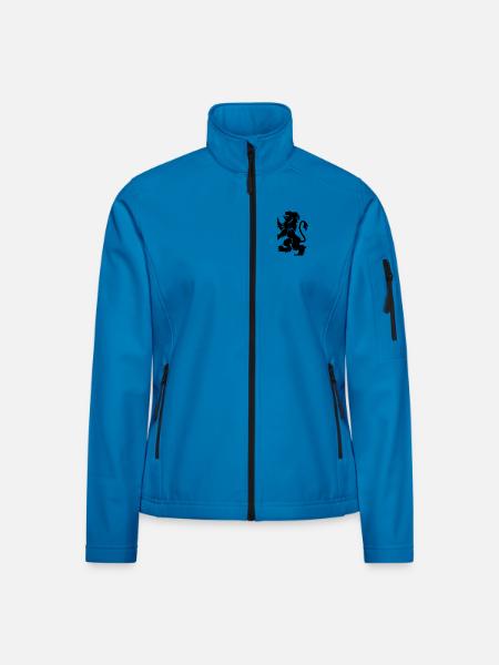 Bäcker Löwe Zunft Lion blason emblem - Frauen Softshelljacke - Lichtblau - Vorne