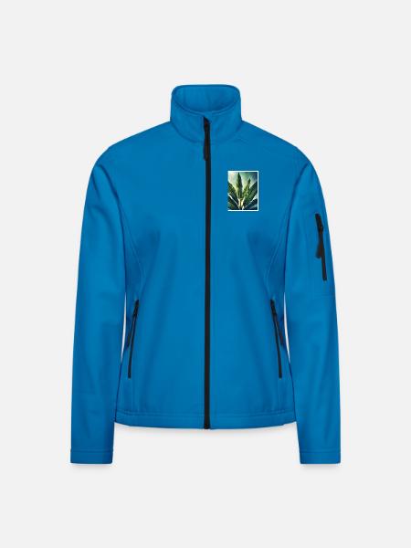 Bananenblatt 1 - Frauen Softshelljacke - Lichtblau