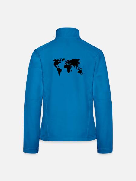 Welt - Frauen Softshelljacke - Lichtblau - Hinten