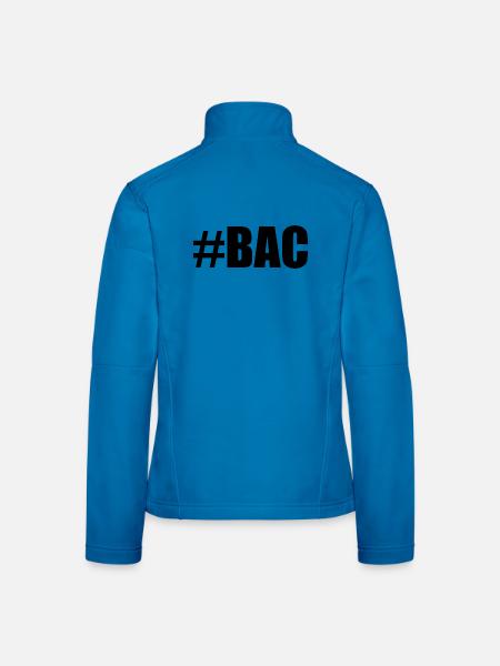 FERRY. BACCALAUREAT. PATENT. DNB. EXAMINATION. WELL DONE - Women's Softshell Jacket - light blue - Back