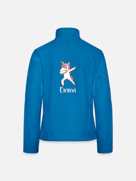 Emma - Frauen Softshelljacke - Lichtblau - Hinten