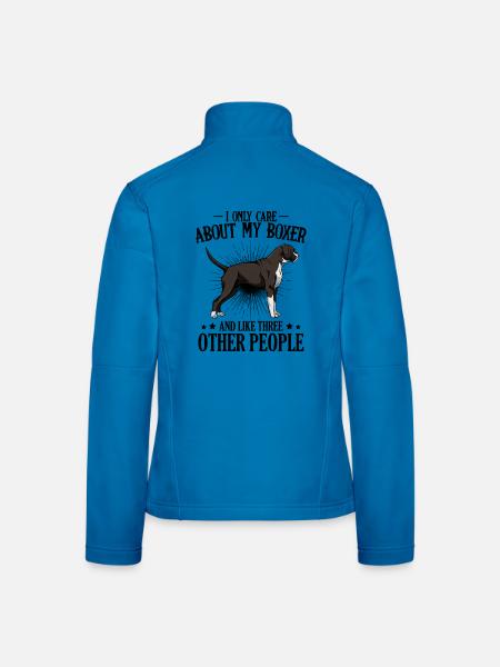 boxer - Women's Softshell Jacket - light blue - Back