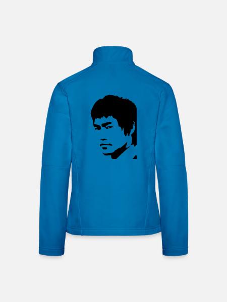 Bruce Lee die Legende - Frauen Softshelljacke - Lichtblau - Hinten
