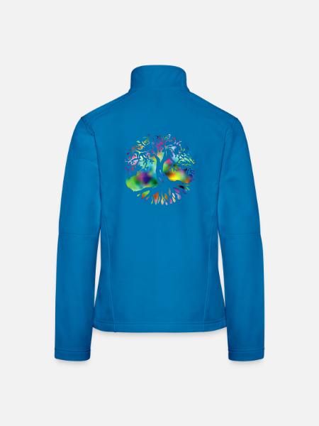 tree of life colorful - Frauen Softshelljacke - Lichtblau