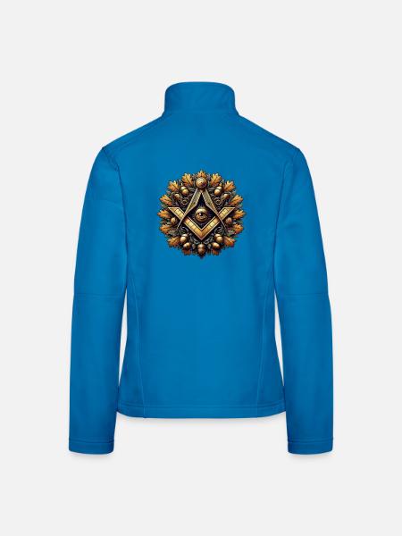 Logo maçonnique - Veste en tissu softshell Femme - bleu clair