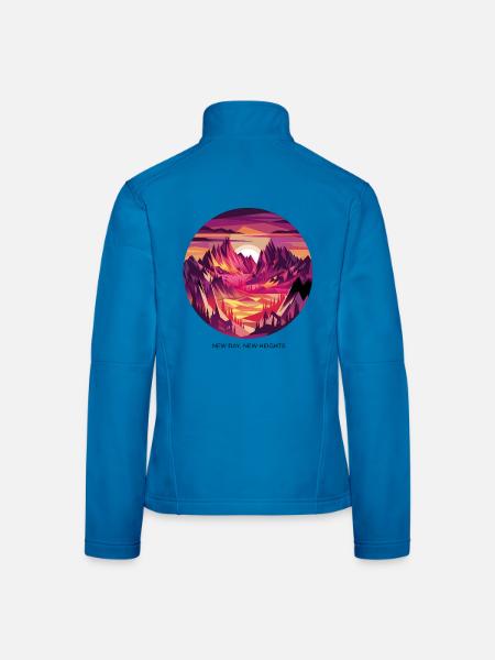 New Day, New Heights - Women's Softshell Jacket - light blue - Back